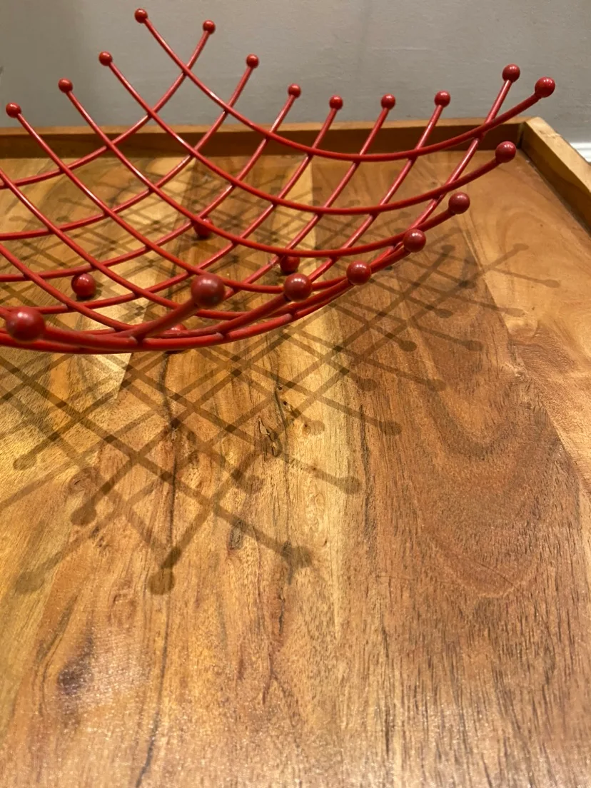 Retro Red Wire Fruit Basket thumbnail