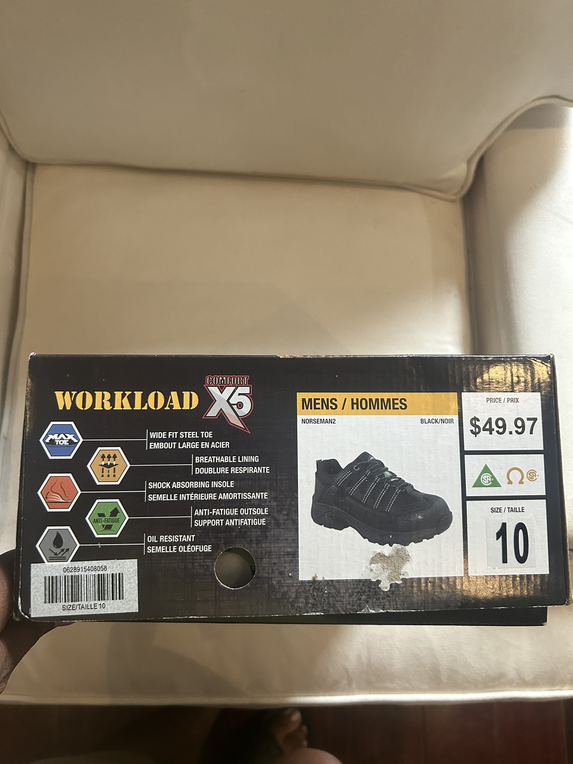 Mens Steel Toe  Work Boots