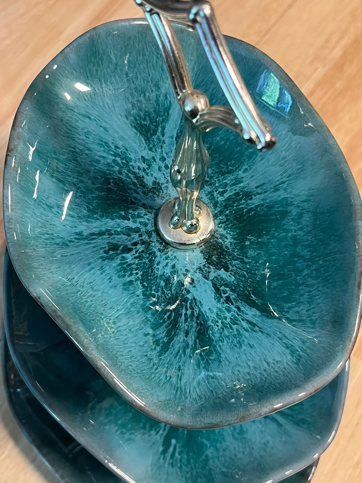 Blue Mountain Pottery Three Tier Serving Stand image indicator(6)