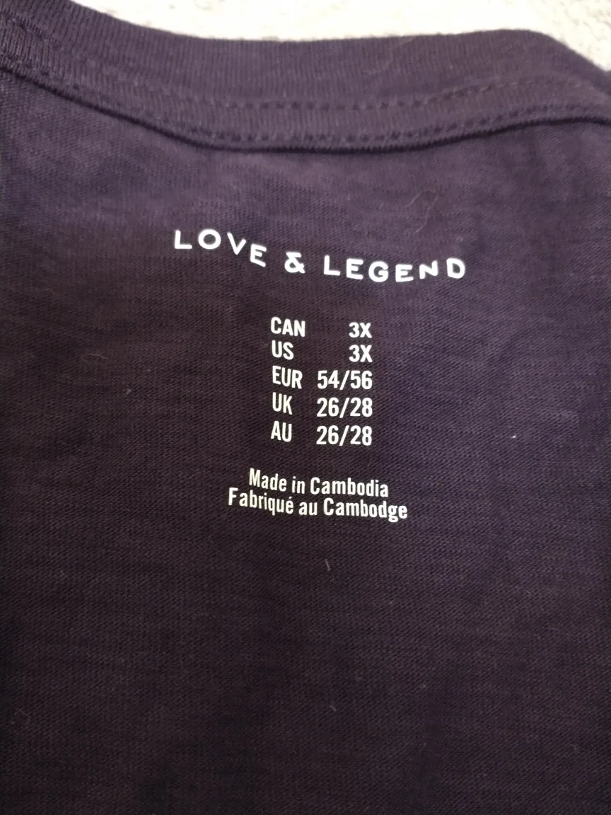 NWT!! PENN LOVE & LEGEND PURPLE LONG SLEEVE TOP image indicator(2)