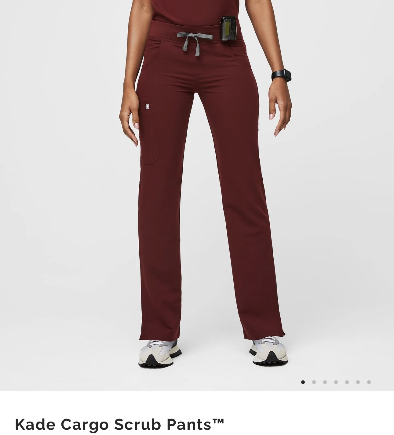 Women’s FIGS Scrub Set - Burgandy - photo 2