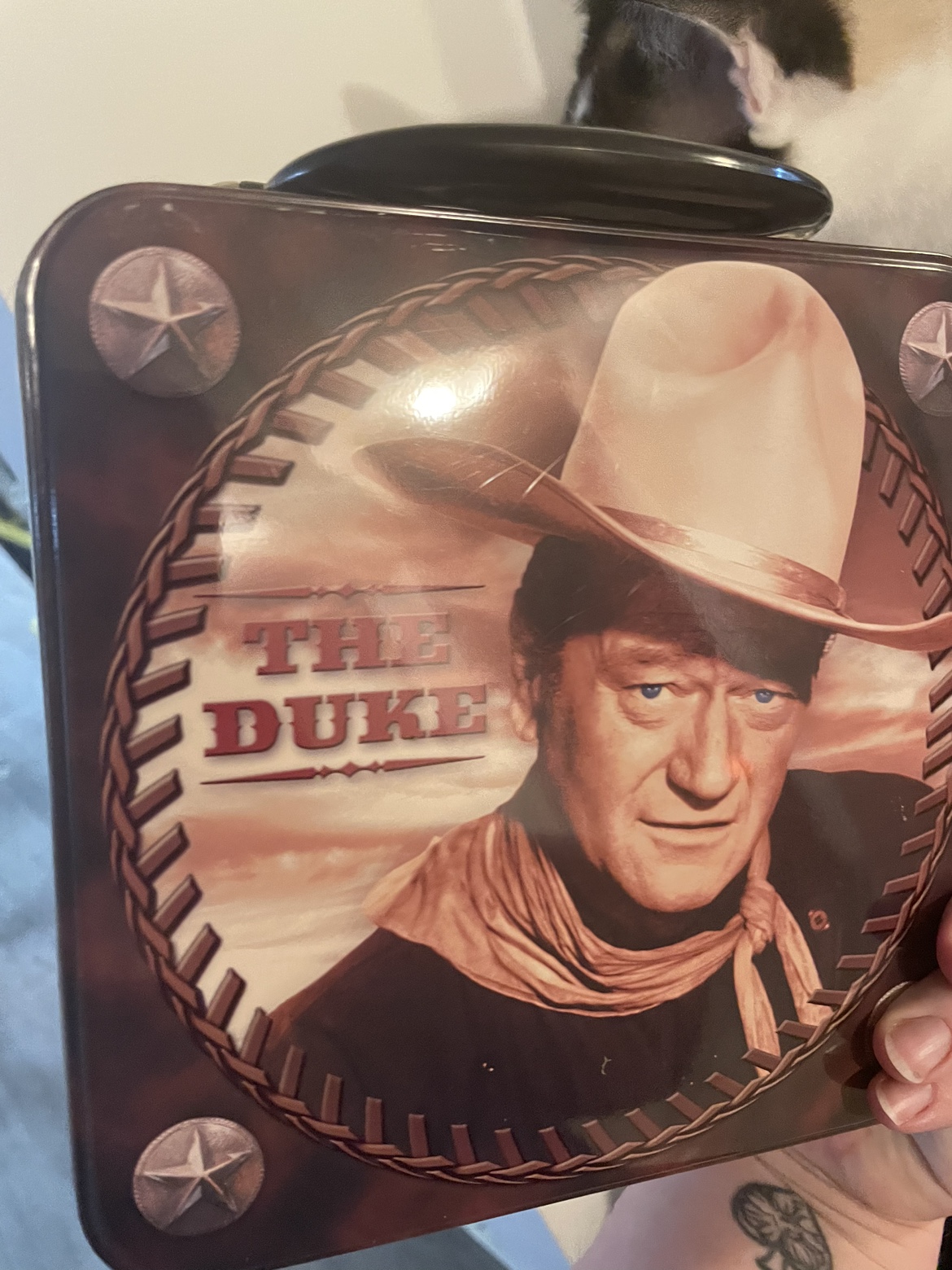 John Wayne Tin Box #freecycle