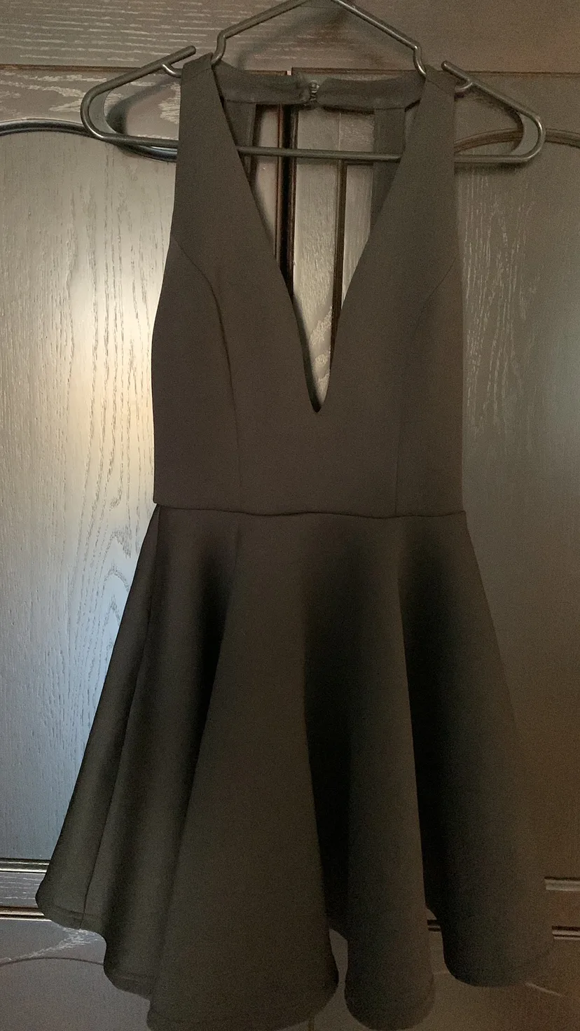 Chelsea Black Halter Dress thumbnail