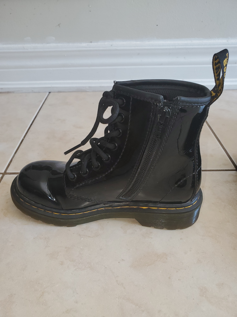 Dr. Martens Patent Boots Size 13 US-Youth - photo 3