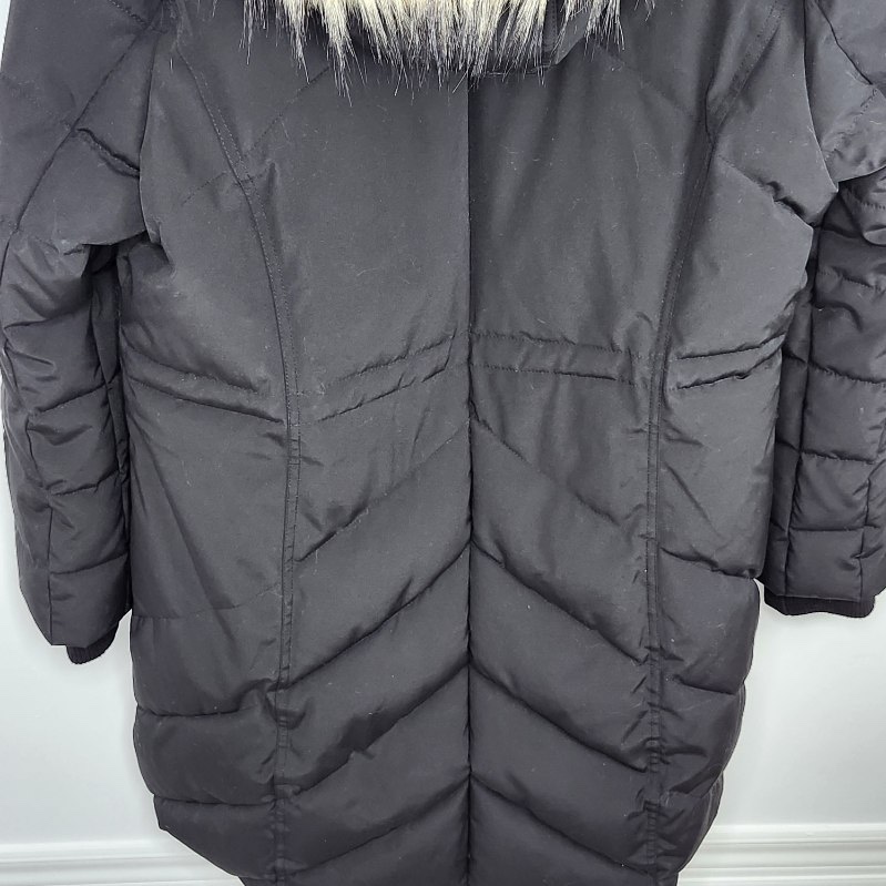 Guess Ladies XL Black Faux Fur Trimmed Winter Coat - photo 5