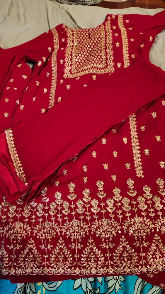 Red and Gold Embroidered Suit thumbnail