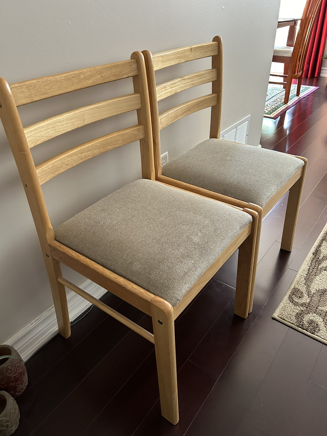 2 Dining wooden Chairs