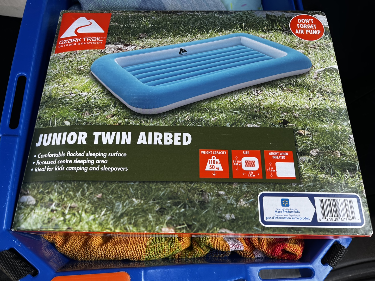 MOVING TOMORROW Ozark Trail Junior Twin Airbed 🧡