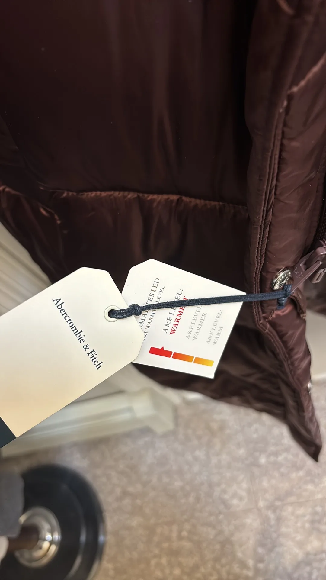 Abercrombie & Fitch Long Puffer Jacket image indicator(6)