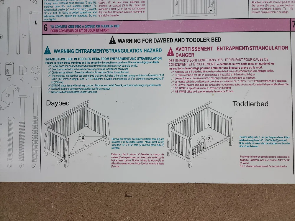 convertible crib with mattress and mattress cover 🧡 image indicator(3)