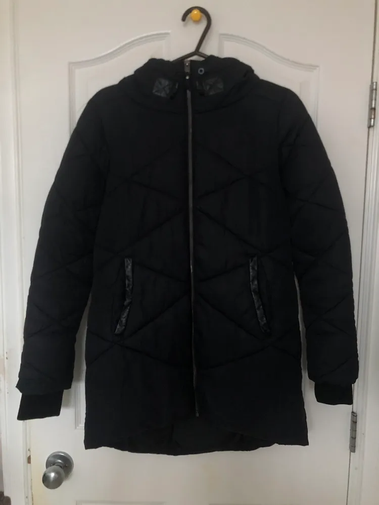 Black Puffer Jacket  #freecycle thumbnail