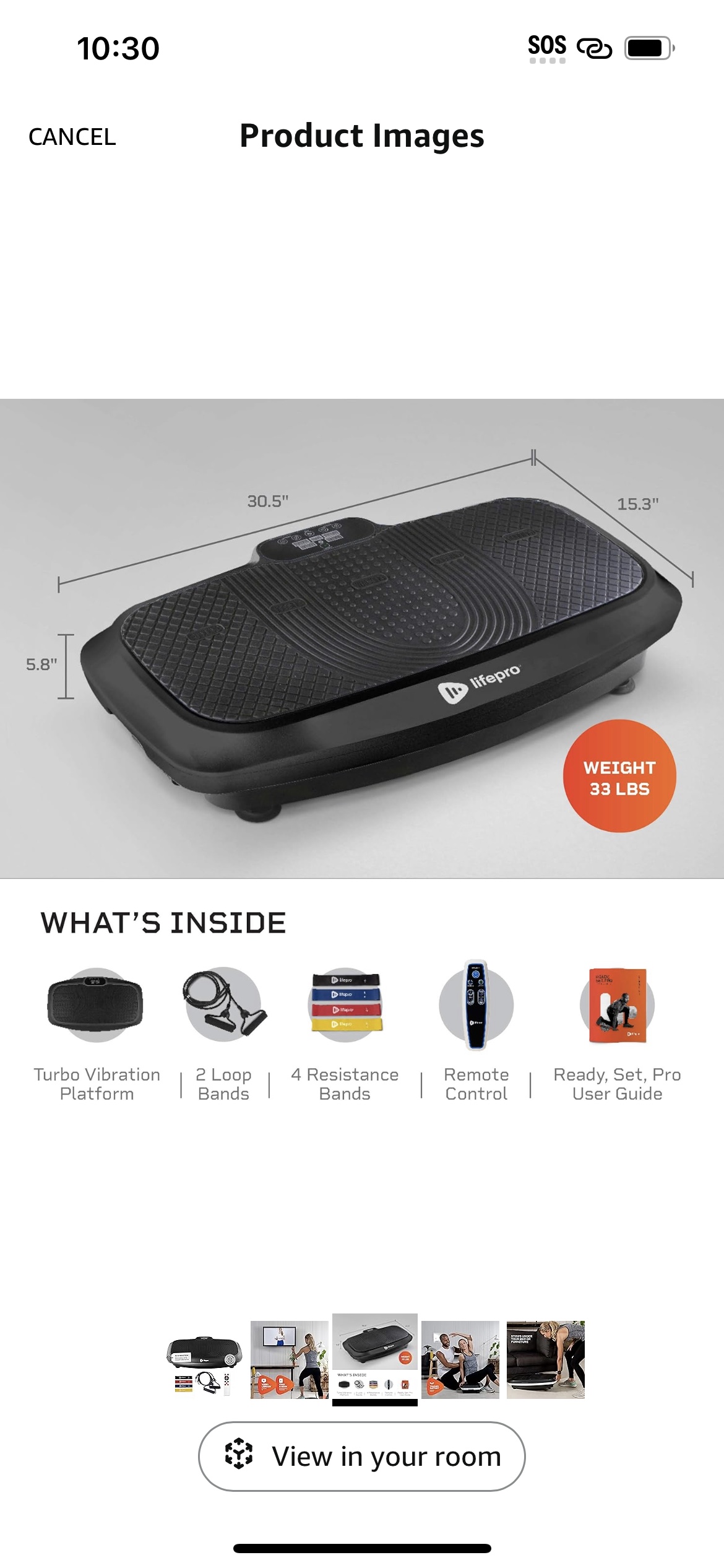 Lifepro Vibration Plate Exercise Machine - photo 2