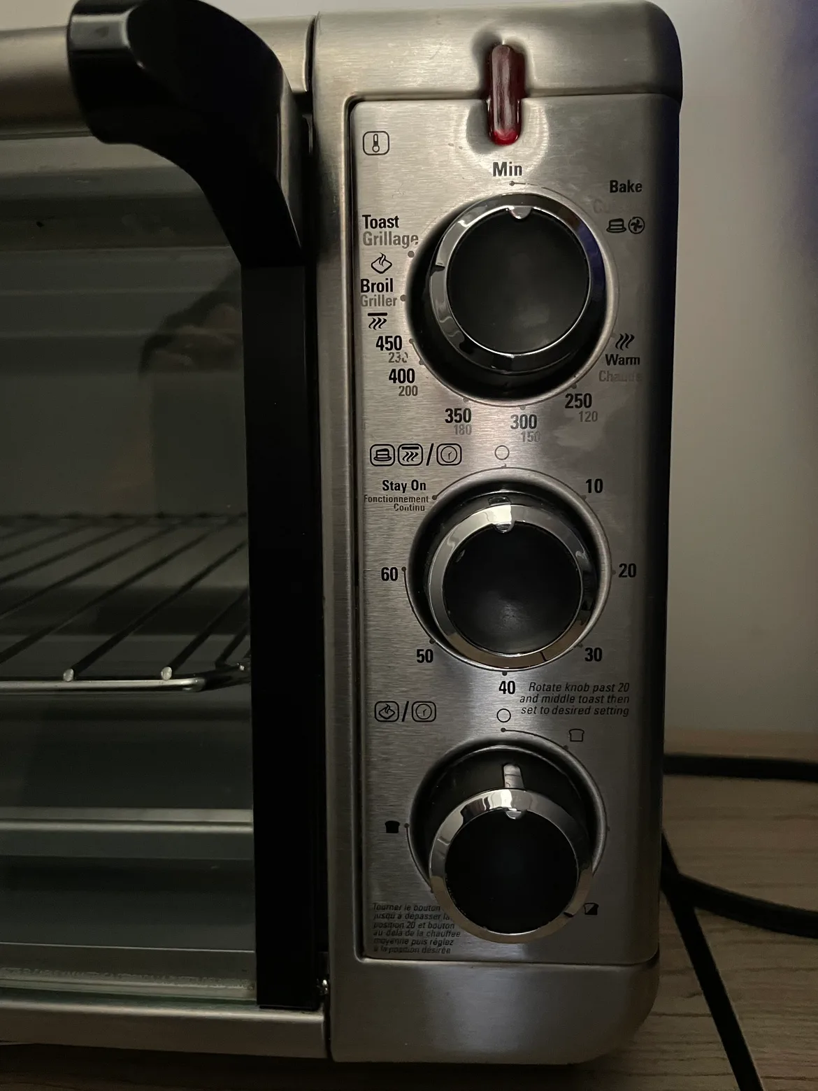 Black + Decker convection toaster oven image indicator(3)