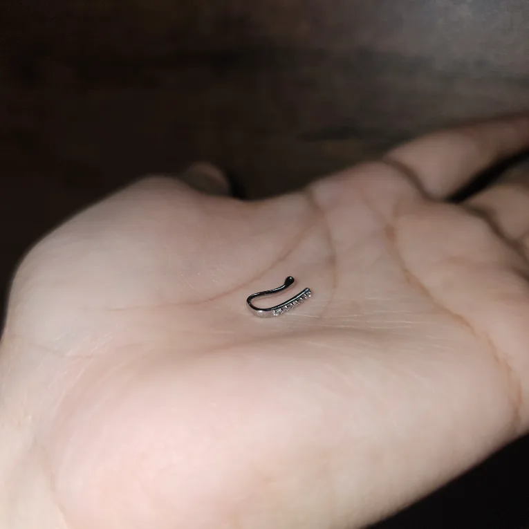 Nose Ring with White Stones image indicator(3)