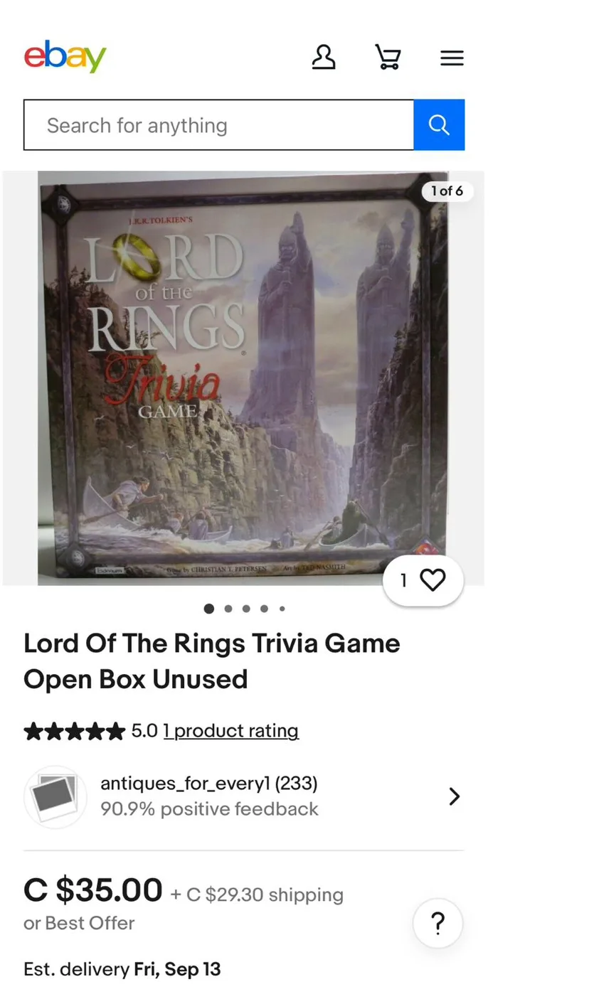 Lord of the Rings Trivia Game image indicator(4)
