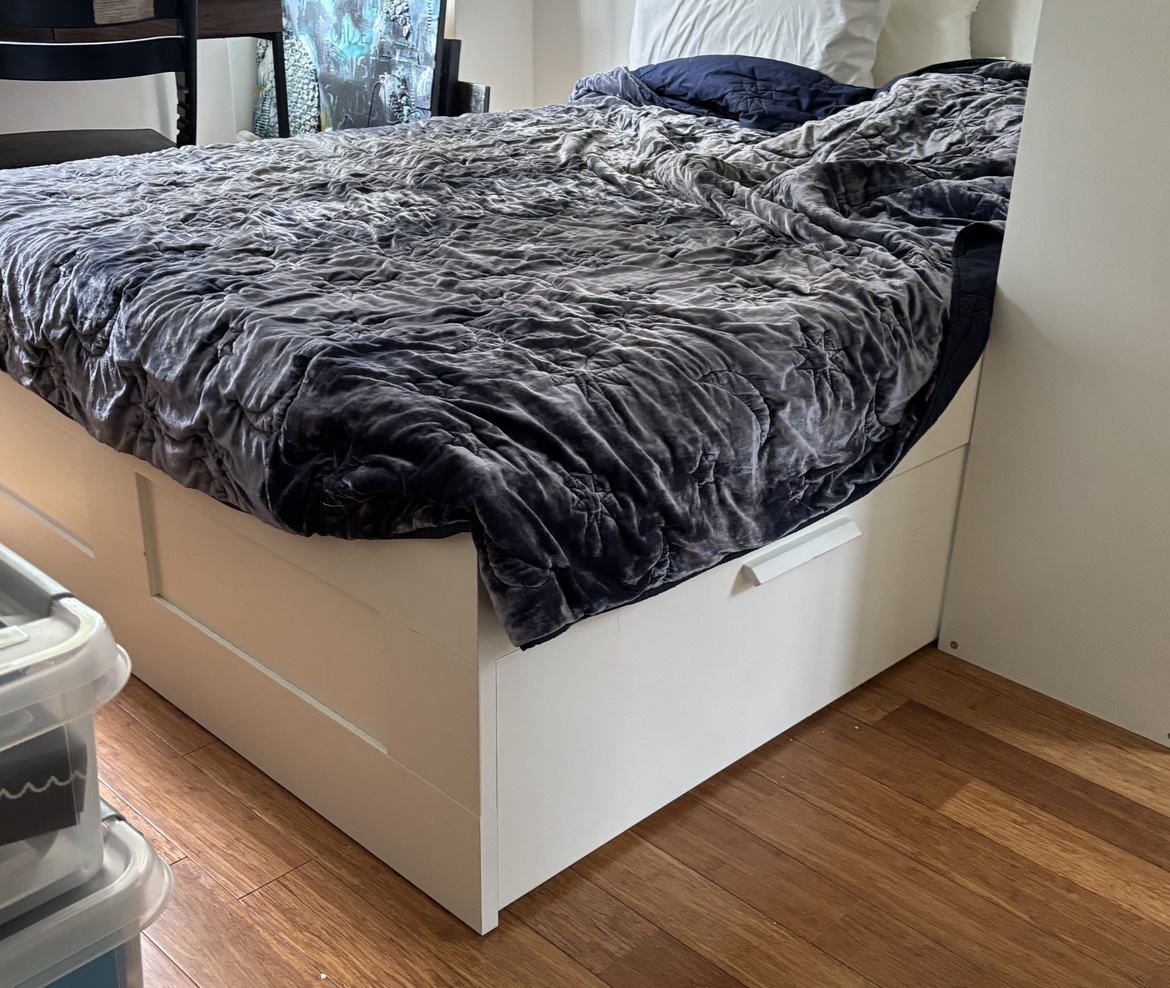 IKEA double bed -large storage drawer - photo 3
