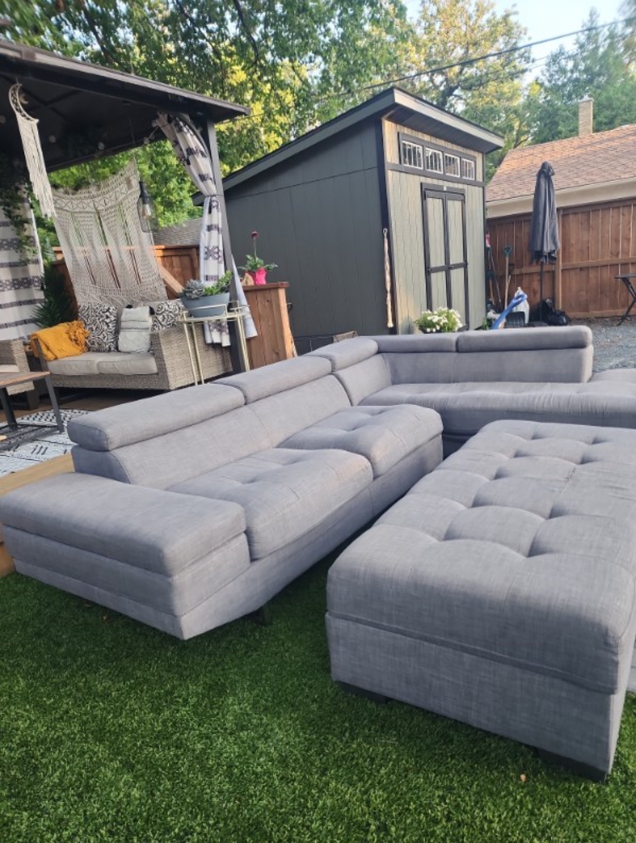 Grey Sectional Sofa - photo 2