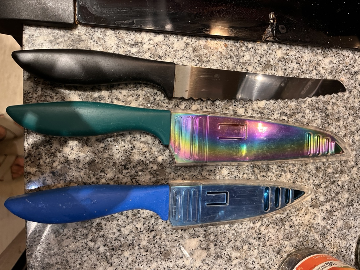 Set of 3 Kitchen Knives