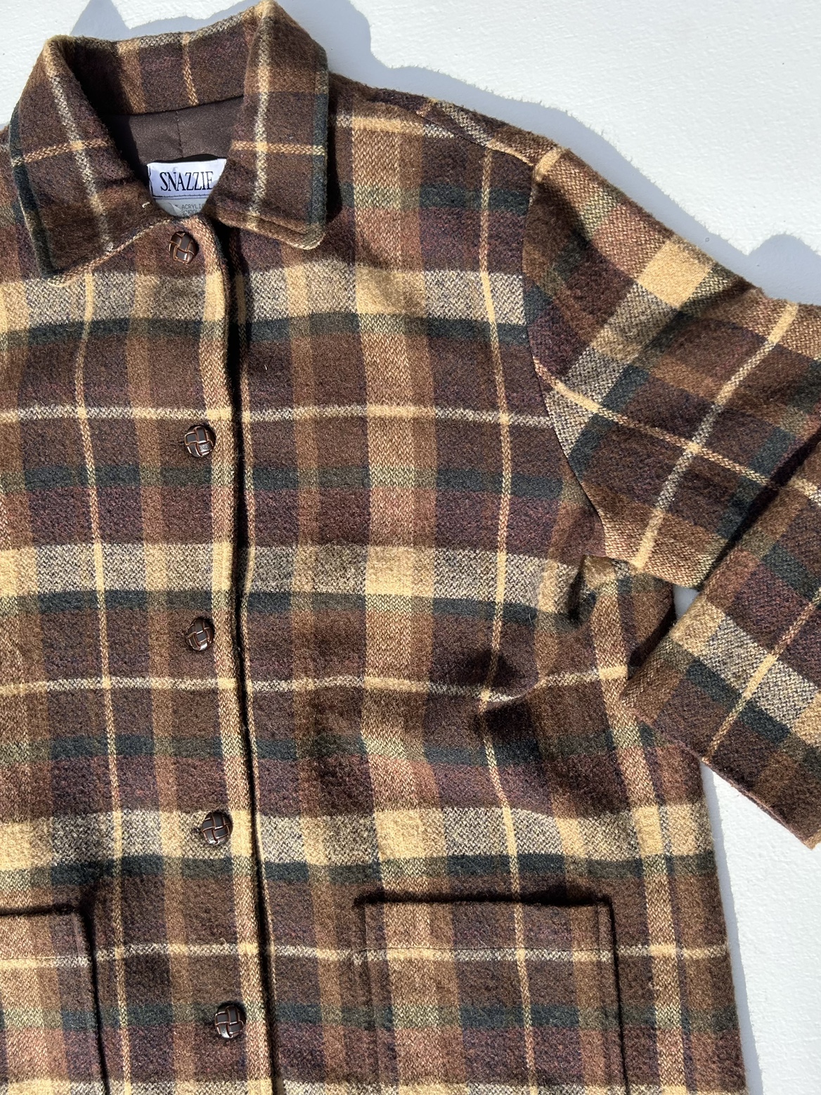 Vintage plaid shacket - photo 2