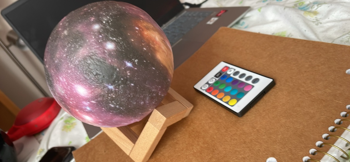 Galaxy Moon Lamp