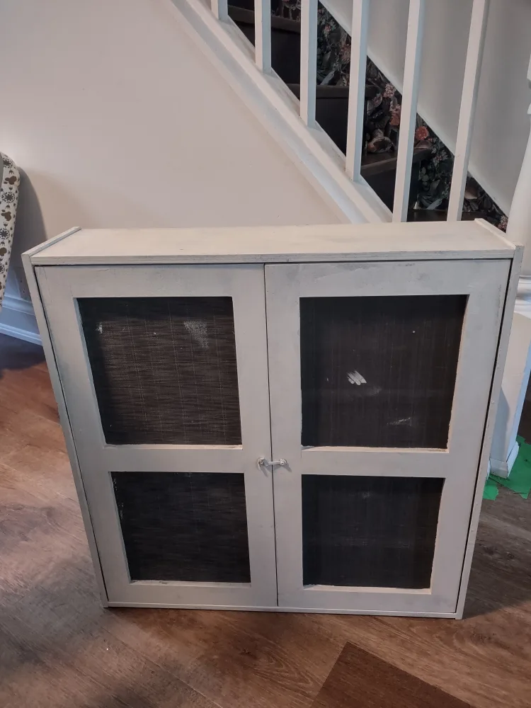 White Cabinet with Doors thumbnail