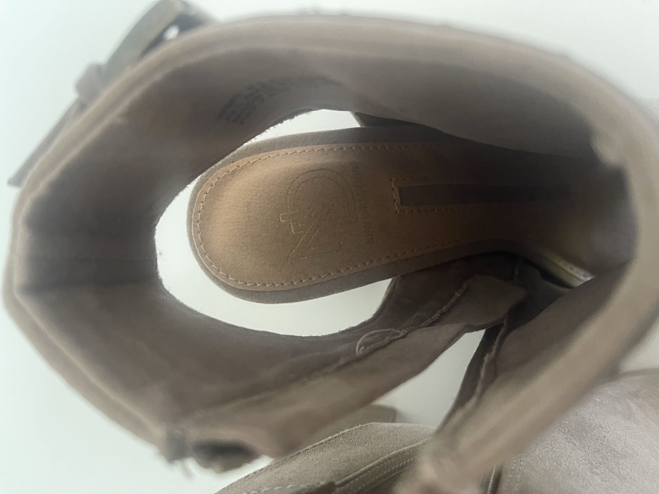 Brown Buckle Peep Toe Booties - photo 3