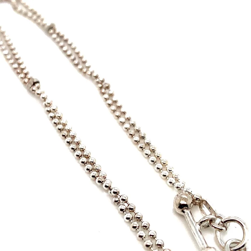 Double beaded Chain Italian Toggle bracelet image indicator(9)