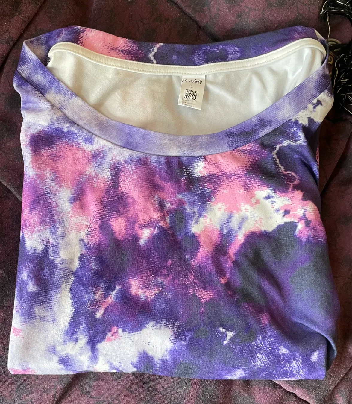 Purple Tie Dye Long Sleeve Top image indicator(4)