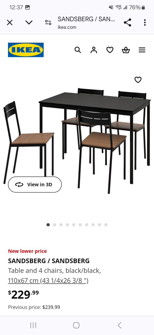 IKEA SANDSBERG Dining Set - photo 3