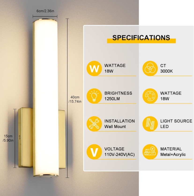 Gold Wall Sconces 3 Pack - New - photo 4