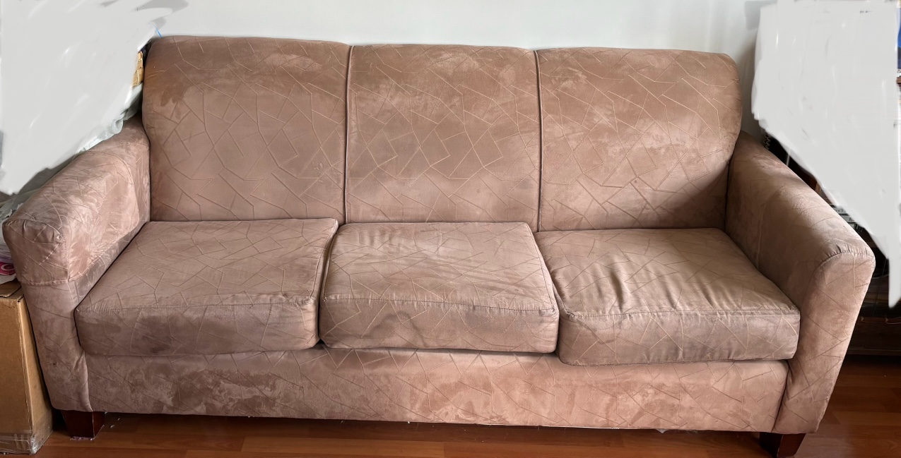 Beige Couch and Loveseat Set - photo 2