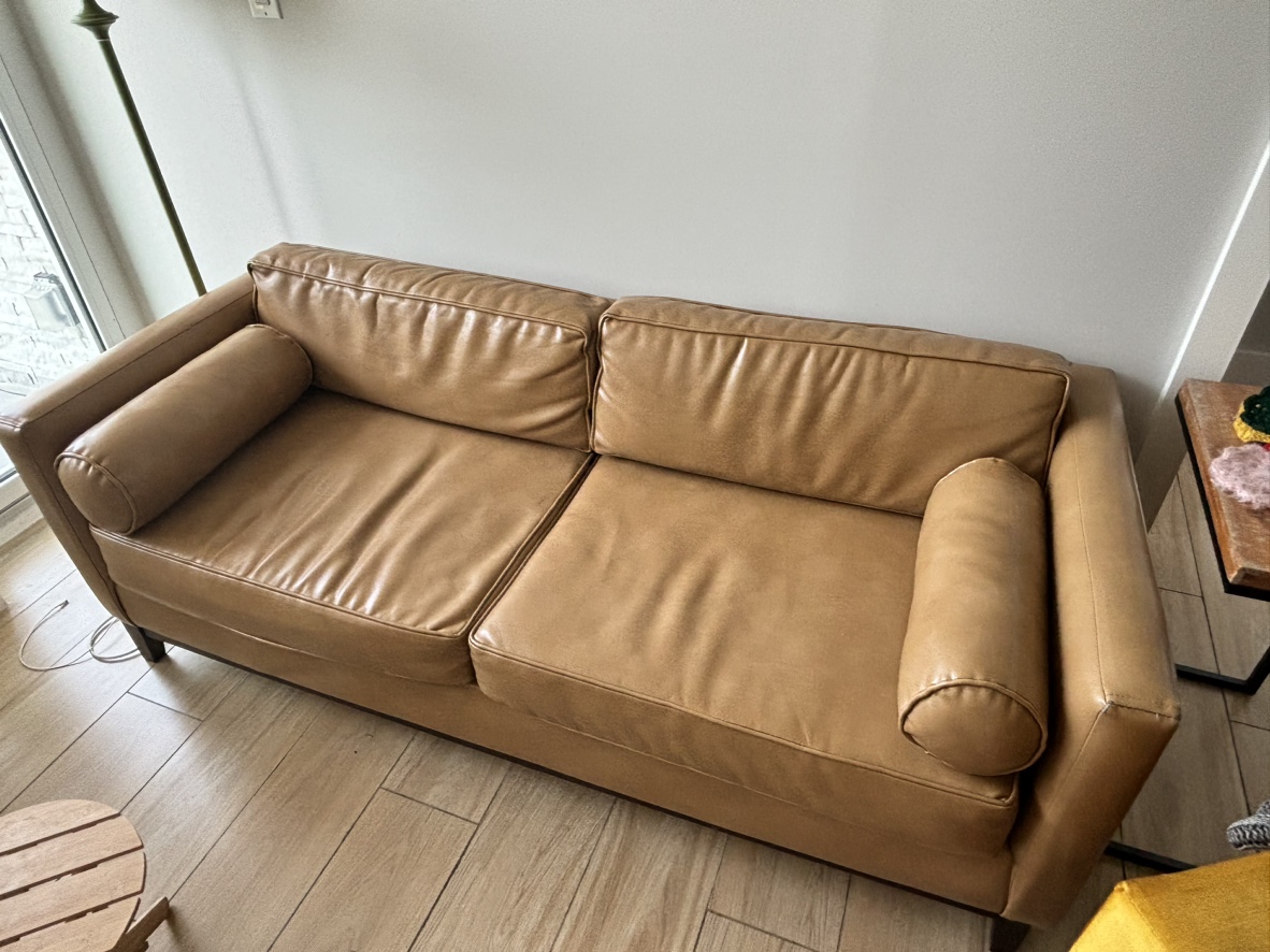 UO Faux Leather Sofa - photo 2