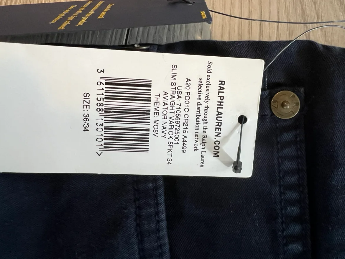 Ralph Lauren dark blue pants size 36/34 for men image indicator(2)