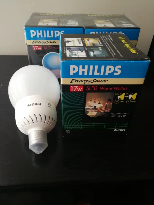 New Philips globe shaped energy saving light bulbs thumbnail