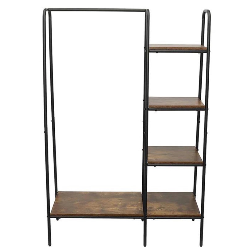 Black Metal and Wood 39.8'' Clothing Rack - photo 4