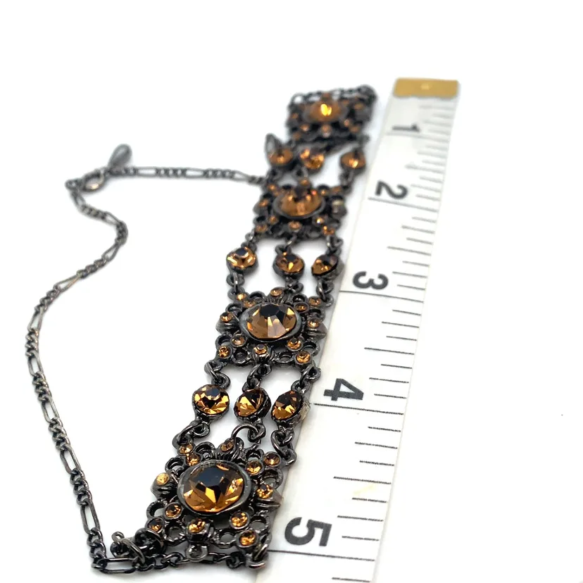 Champagne Crystal Choker Necklace image indicator(6)