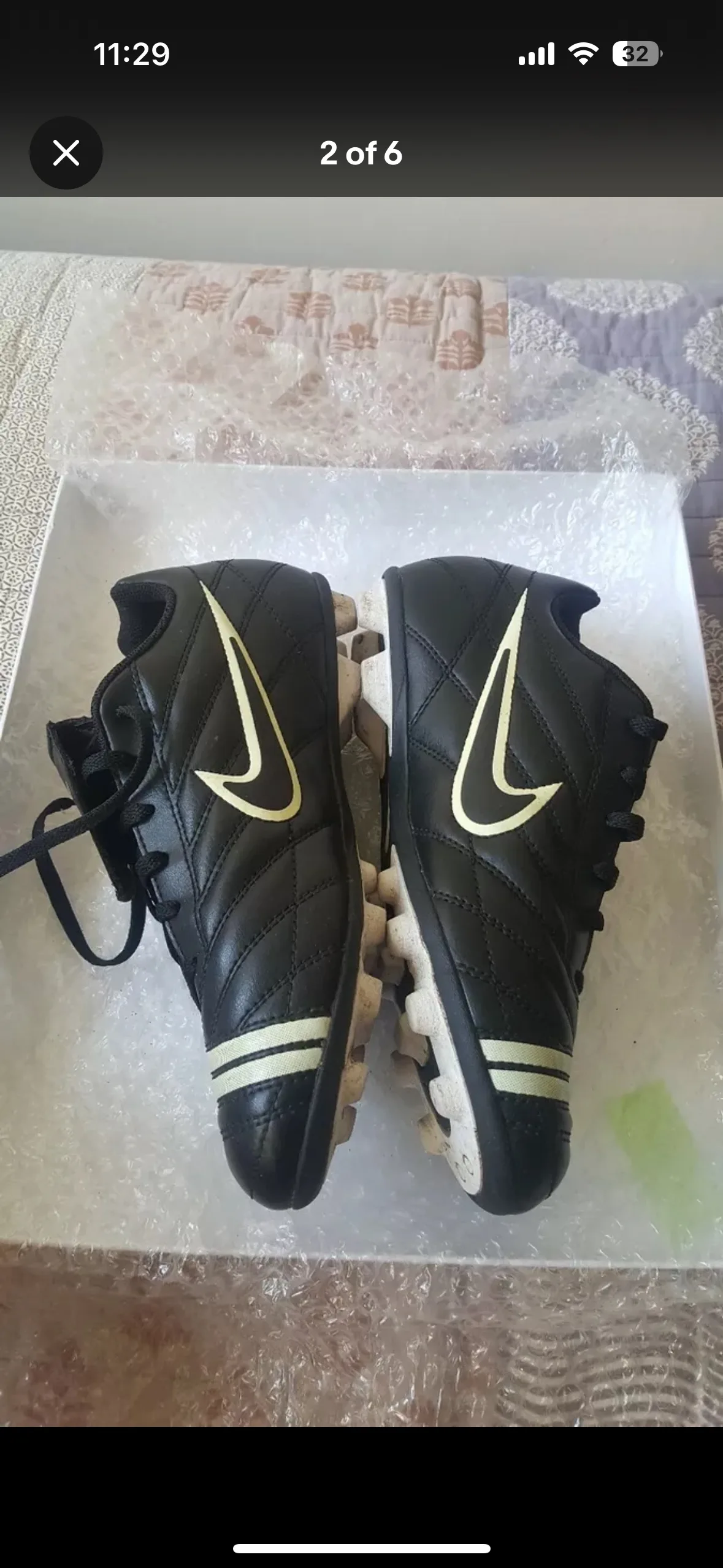 Nike Soccer Athletic Shoes 5.5Y Cleats Sneakers Kids Youth 🧡 image indicator(2)