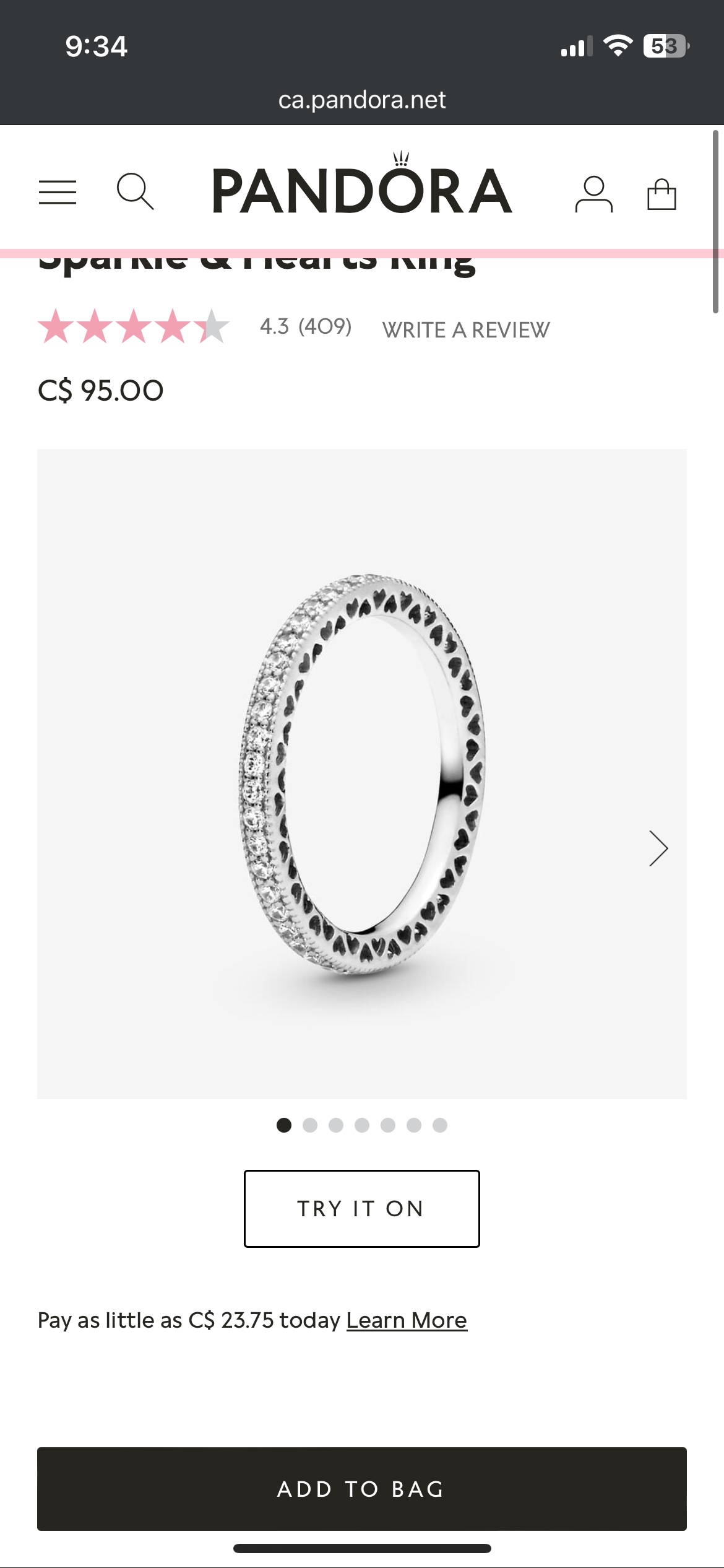 Pandora Hearts and Hearts Ring - photo 3