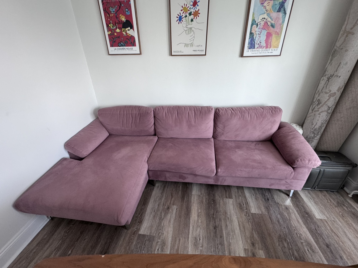 Pink Sectional Sofa