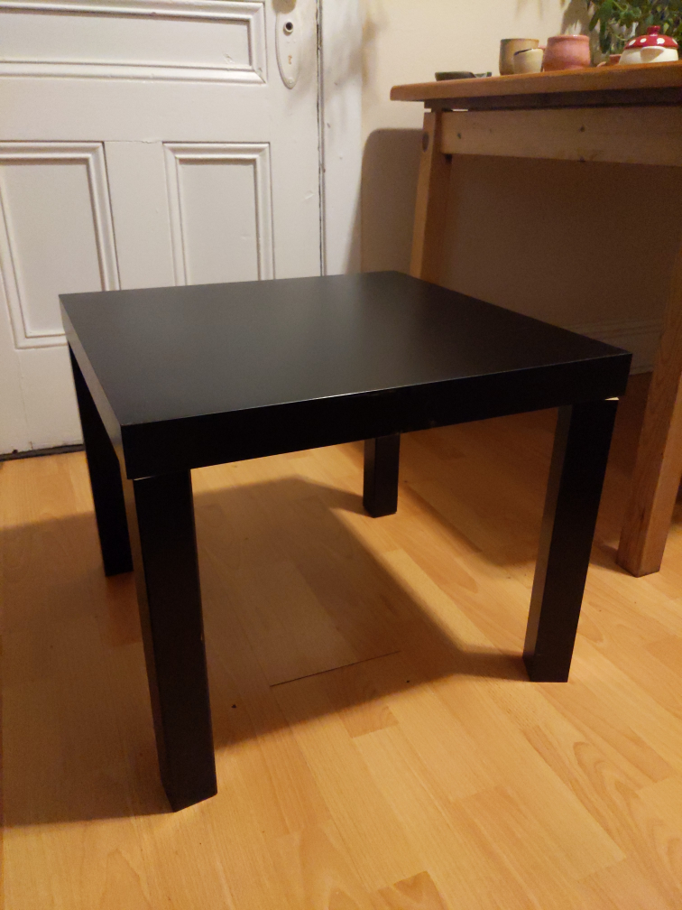 Ikea Black Square End Table