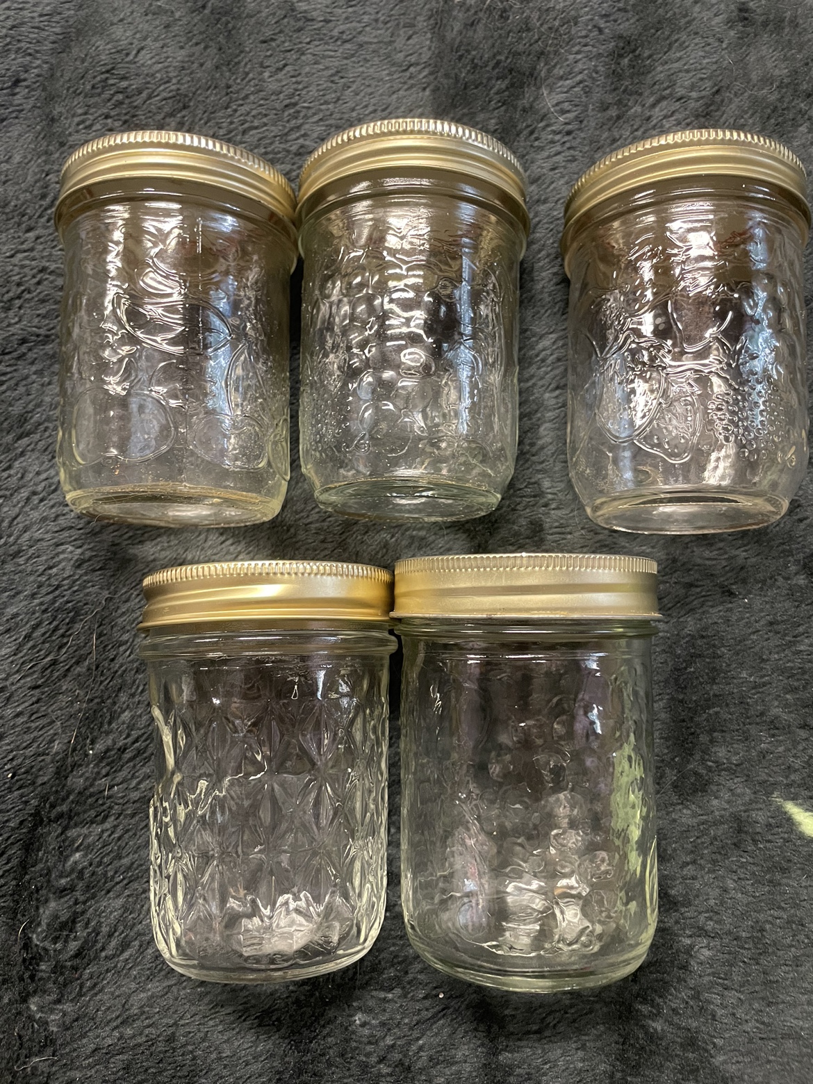 Set of 5 Glass Jars
