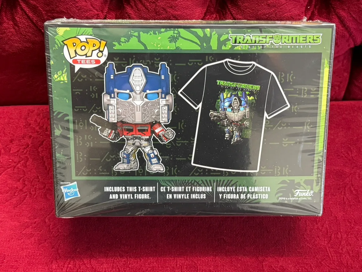 Funko Pop Transformers  Optimus Prime T-Shirt and Pop image indicator(2)