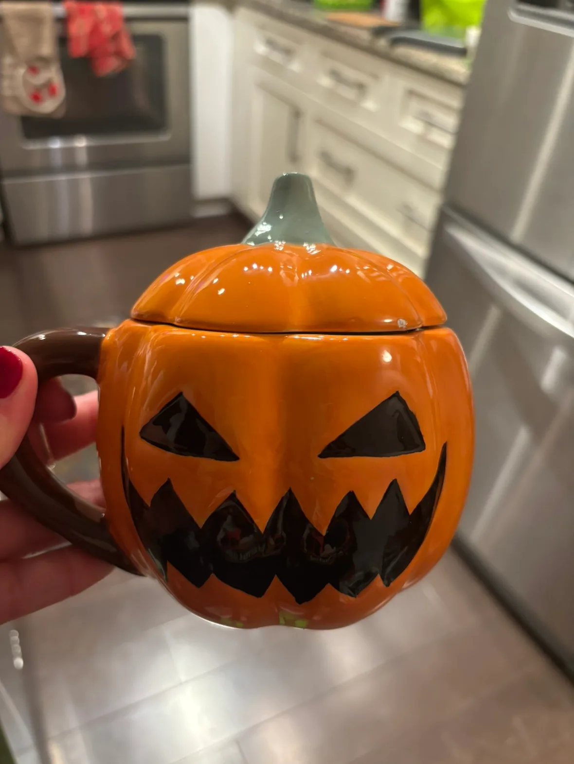 Pumpkin Mug with Lid 🎃 thumbnail