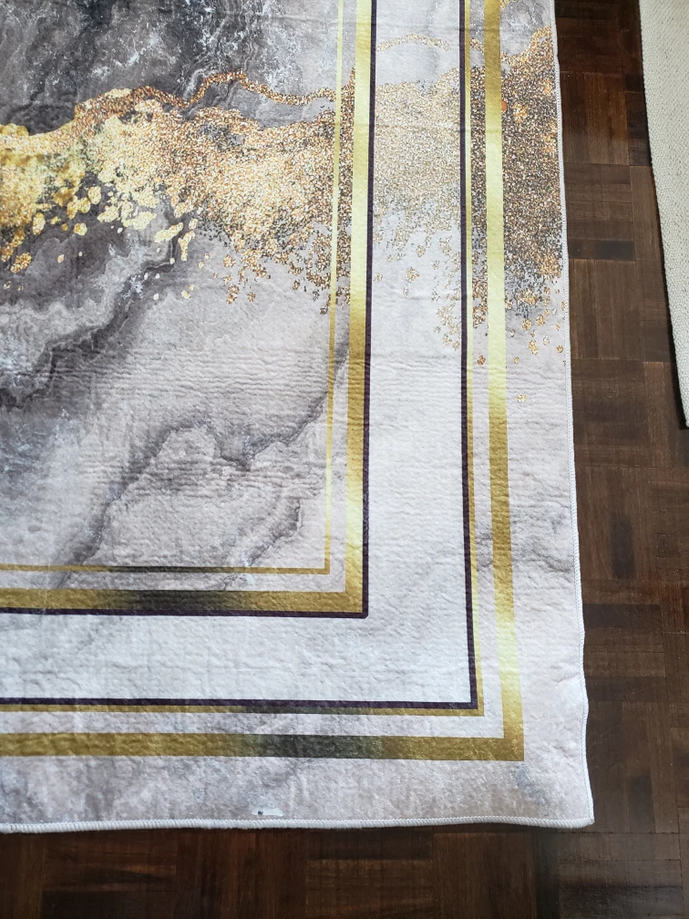 Gold and Grey Area Rug - photo 5