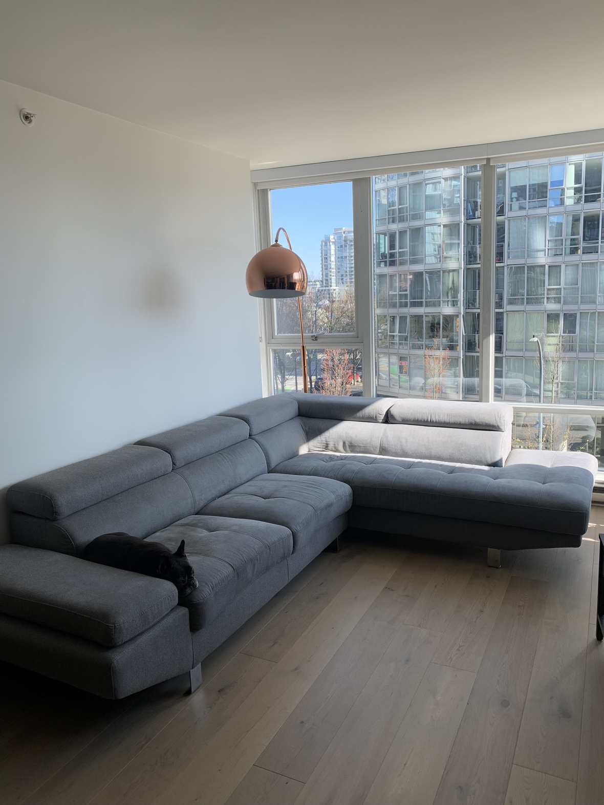 Grey Sectional Sofa - see description