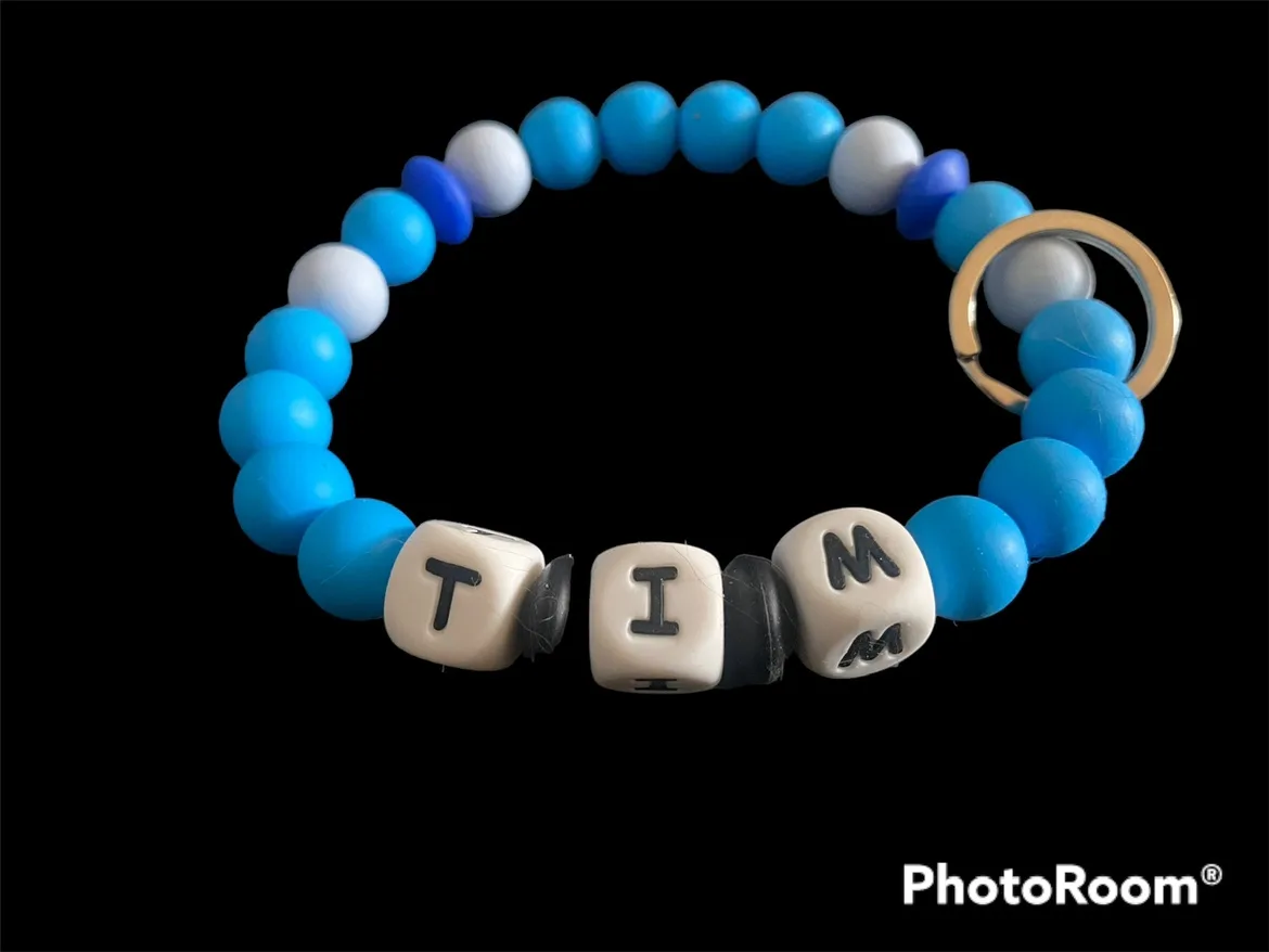 Silicone Bead Key Chain image indicator(8)