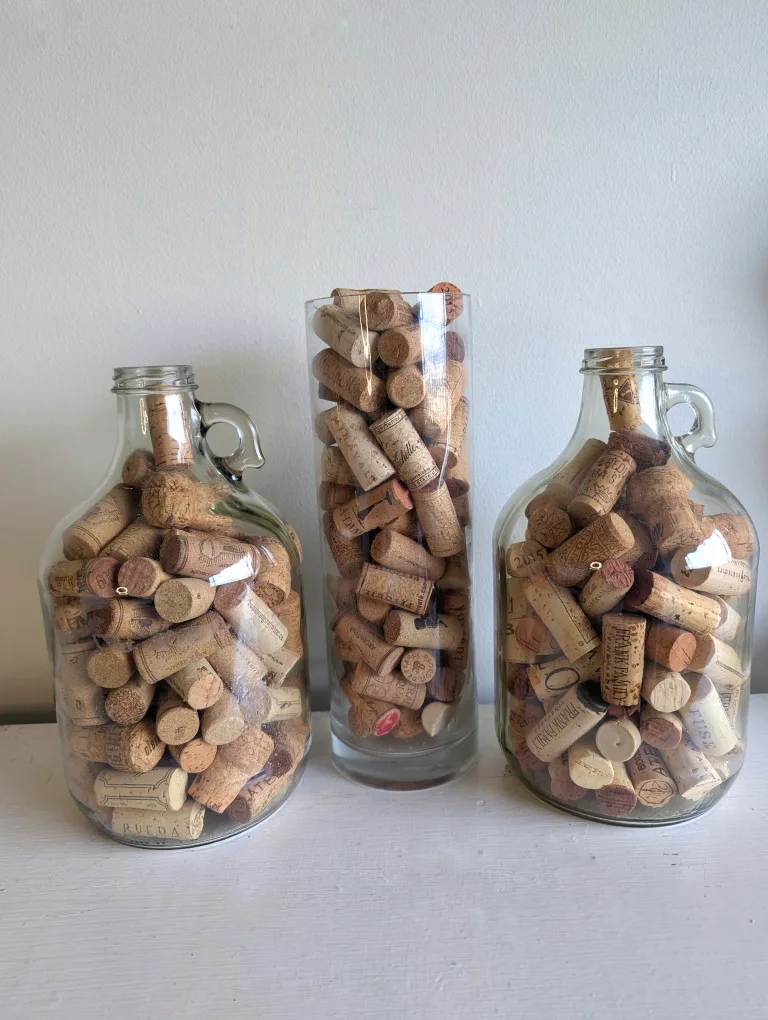 Jars fill up with corks thumbnail
