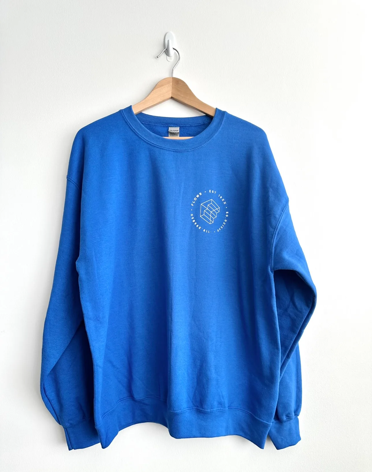 NEW Cobalt Blue Flowr Sweatshirt thumbnail