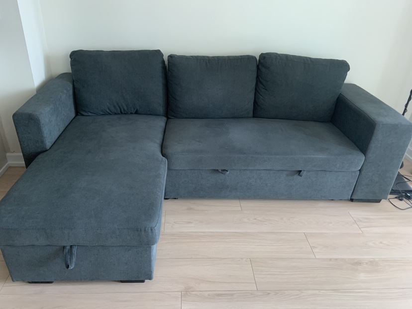 Sectional Sofa bed- Reversible Chaise - Grey - photo 2