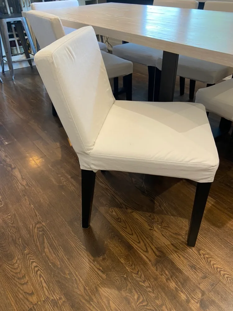 Dining Chair set of 2-6 - IKEA Nils with extra set of Covers image indicator(2)